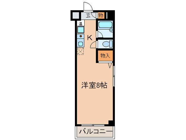 クロスロ－ドハイツヤマサキの物件間取画像